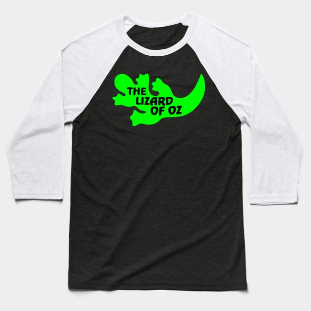 The Lizard Of Oz Baseball T-Shirt by TheLizardOfOz